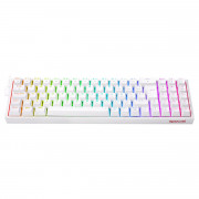 Teclado Gamer Mecânico Redragon Pollux, RGB, Switch Red, ABNT2, Branco - K628-RGB-W (PT-RED)