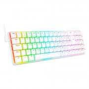 Teclado Gamer Mecânico Redragon Ashe Pro RGB, Switch Red, ABNT2, Branco - K626-KB-W (PT-RED)