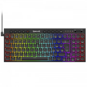 Teclado Mecânico Gamer Redragon Sion, RGB, Low-Profile, Switch Brown, ABNT2, Preto - K653-RGB (PT-BROWN)