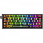 Teclado Gamer Mecânico Redragon Fizz Clear, RGB, USB, Switch Crystal, ABNT2, 60%, Preto - K617CTB-RGB