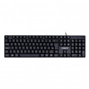 Teclado Maxprint Office Easy, USB 2.0, Padrão, Preto - 60000153