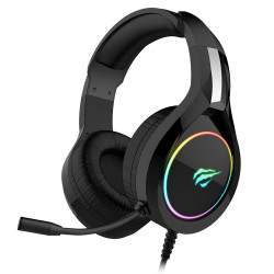 Headset Gamer Havit H2232D, RGB, Drivers 50mm, Preto - HV-H2232D