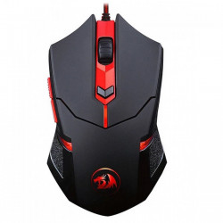 Mouse Gamer Redragon Centrophorus, LED Vermelho, 3200DPI, 6 Botões, Preto - M601-3