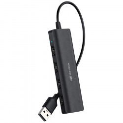 Hub USB 2.0 4 Portas C3Tech, Preto - HU-230BK