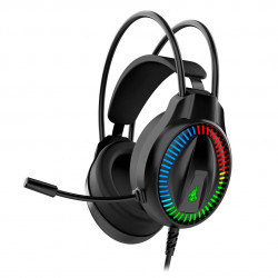 Headset Gamer K-Mex AR89, USB, RGB, Surround 7.1, Drivers 50mm, Preto - AR8932SS21PTB0X