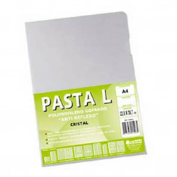 Pasta L Ofício Polibras, UND, 22CM x 31CM, Cristal - 93117