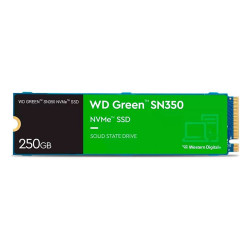 SSD WD Green SN350, 250GB, PCIe, M.2 NVMe, Leitura 2400MB/s, Escrita 1500MB/s - WDS250G2G0C