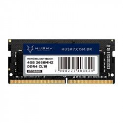 Memória Para Notebook Husky Technologies, 4GB, 2666MHz, DDR4, CL19, Preto - HTCQ000