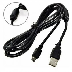 Cabo USB Para Mini USB V3 FY, Para Controle PS3, 1.80 Metros, Preto - CB-95