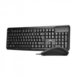 Kit Teclado e Mouse YON, USB, ABNT2, 1000 DPI, Preto - CM-508