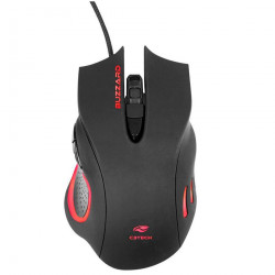 Mouse Gamer C3Tech Buzzard, LED Multicores, USB, 6 Botões, 3200DPI, Preto - MG-110BK