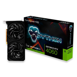 Placa De Vídeo Gainward RTX 4060 Python II, 8GB,  GDDR6, 128Bits, 3x DP 1x HDMI - NE64060019P1-1070V