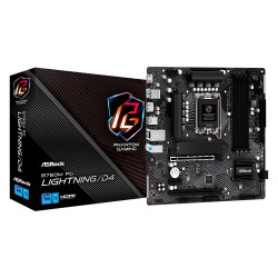 Placa Mae AsRock B760M PG Lightning D4, Chipset Intel B760, LGA 1700, DDR4, mATX, HDMI/DP - B760M-PG-LIGHTNING-D4