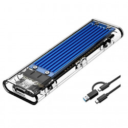 Case Externo Para SSD M.2 NVMe Exbom, USB 3.1, Tipo C Para USB, Transparente - CGHD-M2NV720