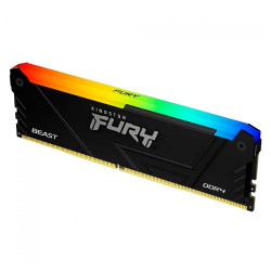 Memória Kingston Fury Beast, RGB, 32GB, 3200MHz, DDR4, CL16, Preto - KF432C16BB2A/32