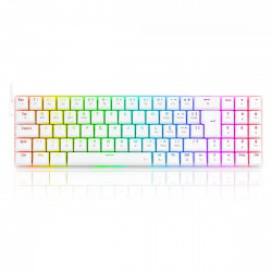 Teclado Gamer Mecânico Redragon Ashe Pro RGB, Switch Blue, ABNT2, Branco - K626-KB-W (PT-BLUE)