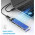 Case Externo Para SSD M.2 NVMe Exbom, USB 3.1, Tipo C Para USB, Transparente - CGHD-M2NV720