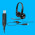 Headset Logitech, USB, Branco - H390