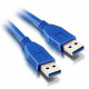 Cabo USB 3.0 Macho Para USB 3.0 Macho, 1 Metro, Azul - DK-159 CB-137