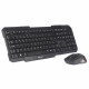 Kit Teclado e Mouse Sem Fio Multimídia C3Tech, Wireless, ABNT2, Preto - K-W10BK