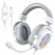 Headset Gamer Fifine SuperFrame Edition SFH6, 7.1 Surround, Drivers de 50mm, RGB, USB, Branco - SFH6