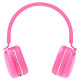 Headset Bright Bluetooth Super Pink Kids, Bluetooth 5.0, Haste Ajustável, Entrada Micro TF e Auxiliar, Rosa - KHP002