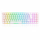 Teclado Gamer Mecânico Redragon Ashe Pro RGB, Switch Red, ABNT2, Branco - K626-KB-W (PT-RED)