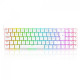 Teclado Gamer Mecânico Redragon Ashe Pro RGB, Switch Blue, ABNT2, Branco - K626-KB-W (PT-BLUE)