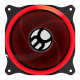 Cooler FAN Bluecase Ring BFR-24R, Box, 120mm, LED Vermelho - BFR24RCASE