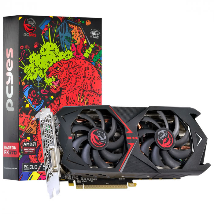 RX580 グラフィックス カード、プラグ アンド プレイ GDDR5 256BIT DVI