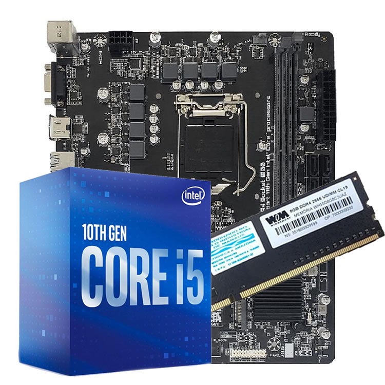 Kit Upgrade Intel 10º Geração Core i5-10400 2.90Ghz, Placa Mãe PCWare 1200  IPMH510G DDR4, 4GB DDR4 2666Mhz - Lognet Informática - Loja de Informática  e Gamers em Recife